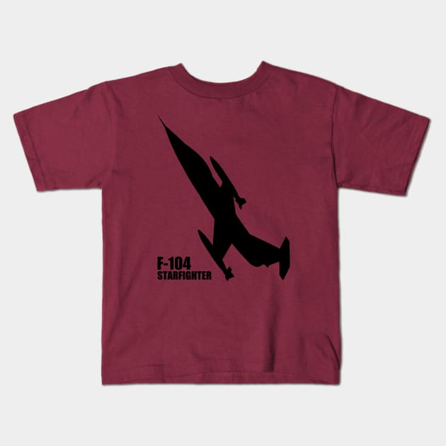 F-104 Starfighter Kids T-Shirt by Tailgunnerstudios